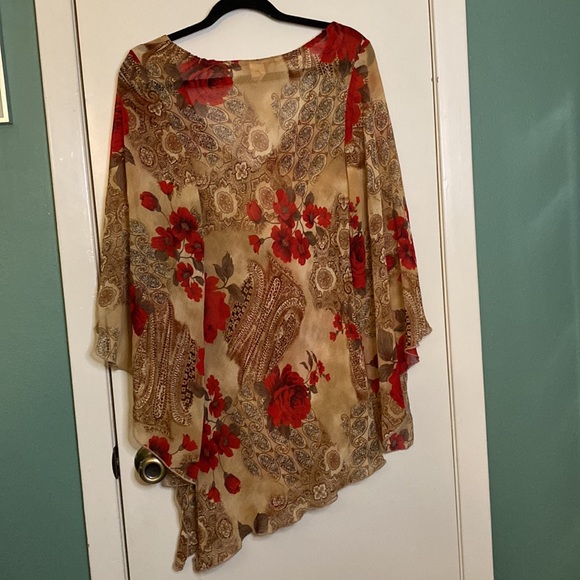 Boho Sheer Tunic Top - Picture 7 of 7